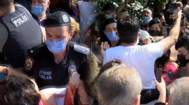 Yıkım kararı alınan mahallede gerginlik! Polis müdahale etti, arbede çıktı