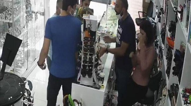 İndirim yapmayan çalışana kolonya şişesiyle saldırıp üzerine çay döktü!